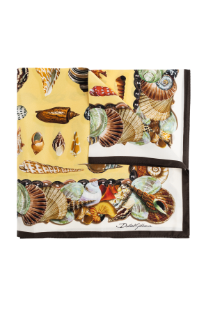 Silk scarf with print