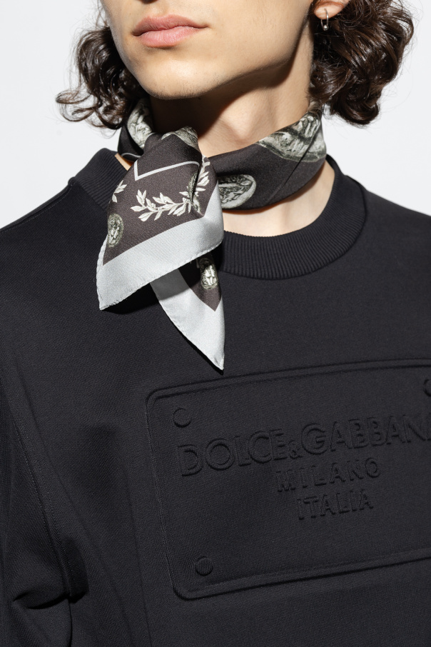 Dolce & Gabbana 'essential' Hoodie Silk scarf