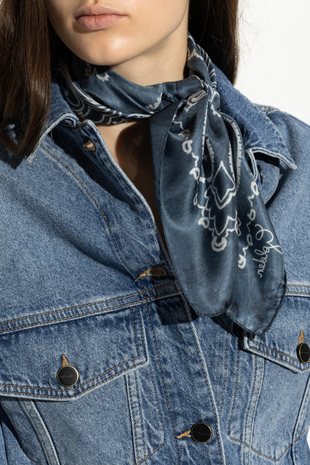 Golden Goose Silk scarf with logo