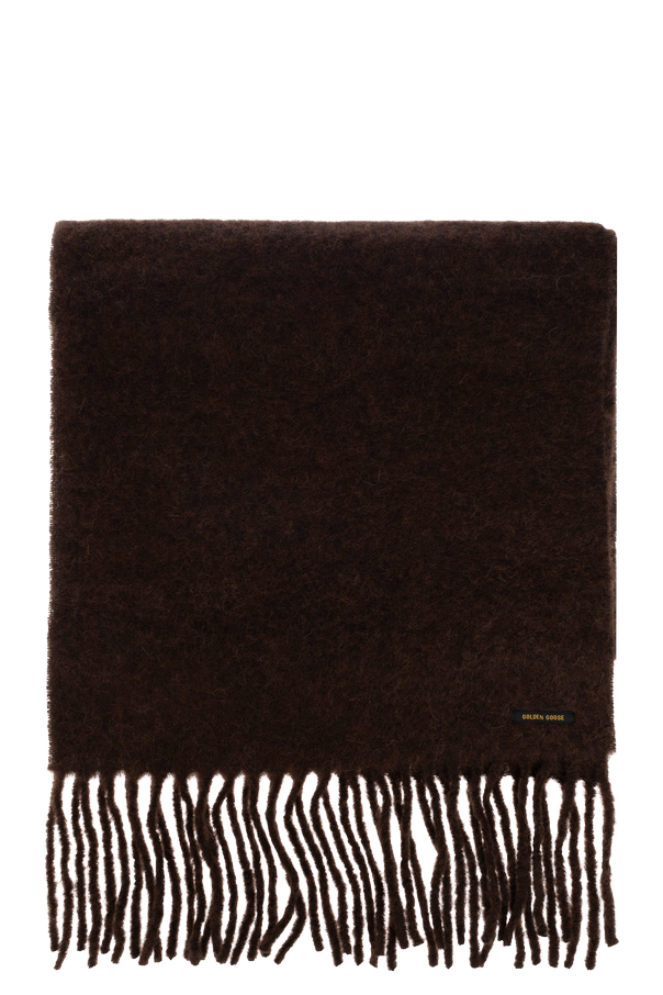 Wool Scarf with Fringes od Golden Goose