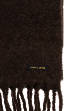 Golden Goose Wool Scarf with Fringes
