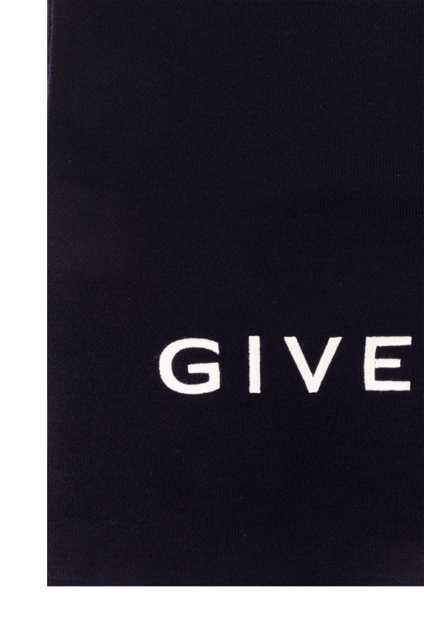 Givenchy Wełniany szal z logo