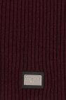 Dolce & Gabbana BURGUNDY Wool scarf with logo