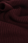 Dolce & Gabbana BURGUNDY Wool scarf with logo