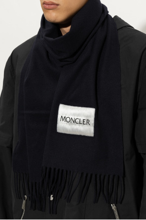 Wool scarf with logo od Moncler