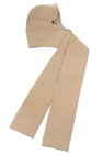 Etudes beige Hooded scarf