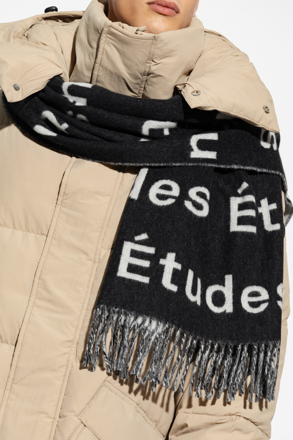 Etudes ‘Magnolia’ wool scarf