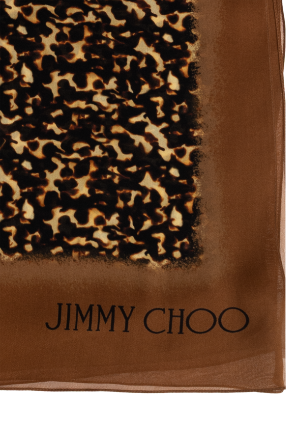 Jimmy Choo Silk scarf with animal motif