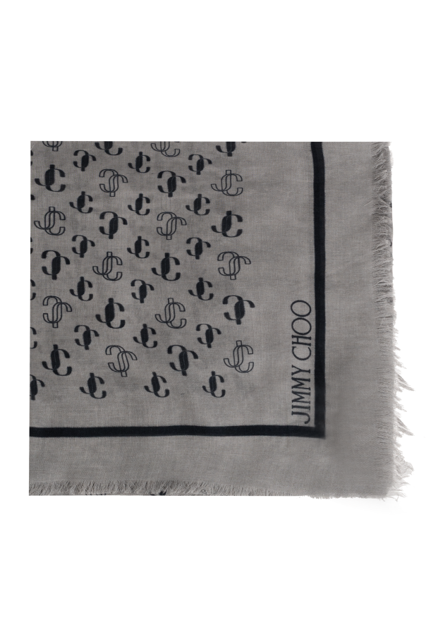 Scarf with monogram od Jimmy Choo