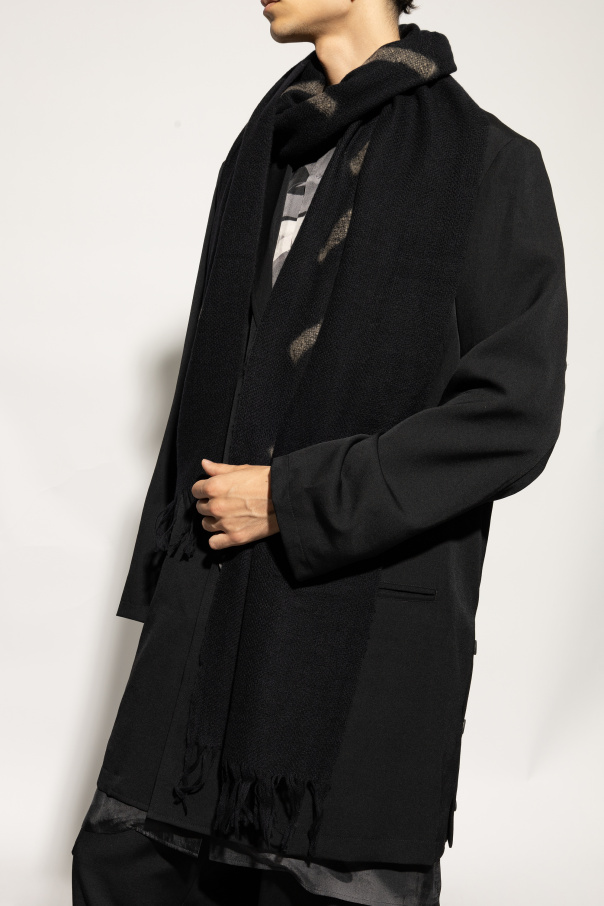 Yohji Yamamoto Szal z frędzlami