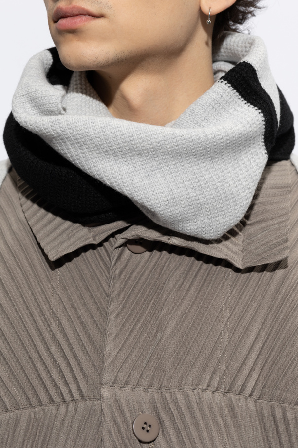 Issey Miyake Homme Plisse Wool tube scarf