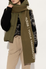 Y-3 Yohji Yamamoto GREEN Scarf with logo