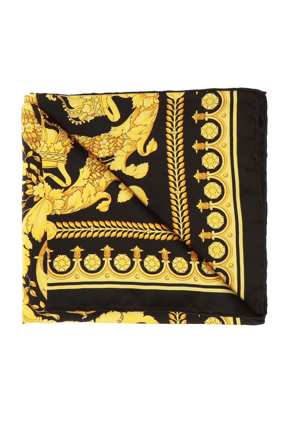 VERSACE Knit DTY Fabric - DTY V1622 - BLK-GOLD - Fabrics by the Yard