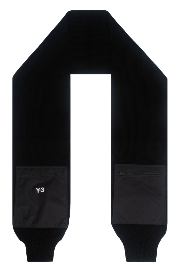 Y-3 Reversible scarf with pockets