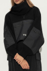 Y-3 BLACK Reversible scarf with pockets