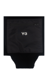 Y-3 BLACK Reversible scarf with pockets