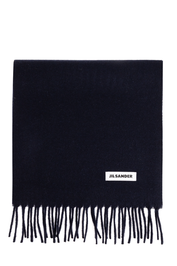 Wool scarf with fringes od JIL SANDER
