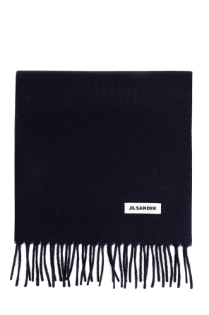 Wool scarf with fringes od JIL SANDER