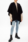 AllSaints BLACK ‘Jora’ wool poncho
