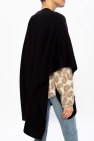 AllSaints BLACK ‘Jora’ wool poncho