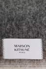 Maison Kitsuné GREY Scarf with logo