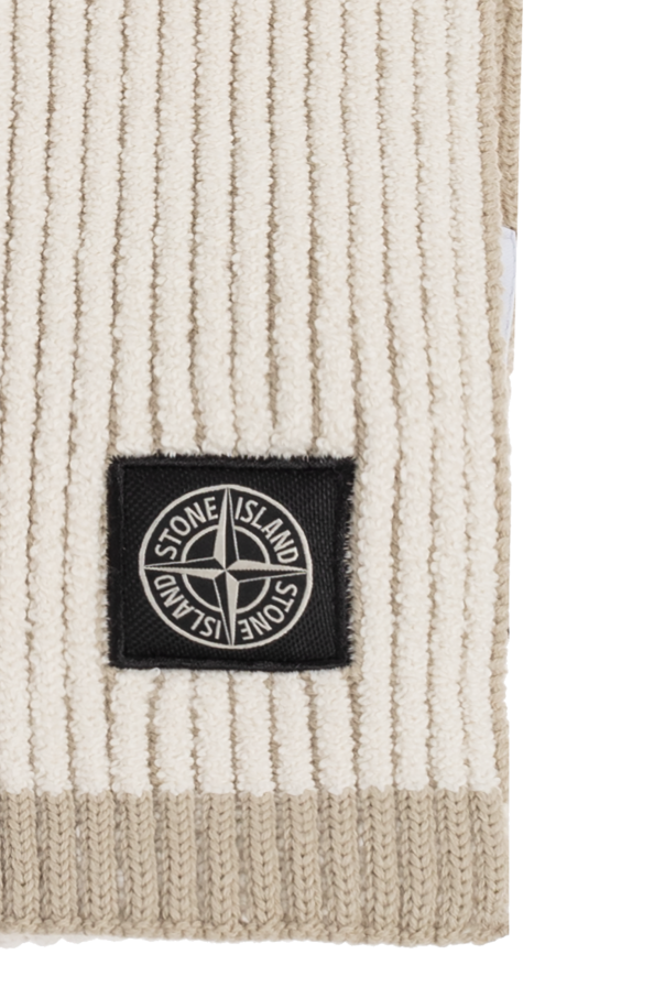 Stone Island Scarf with logo patch