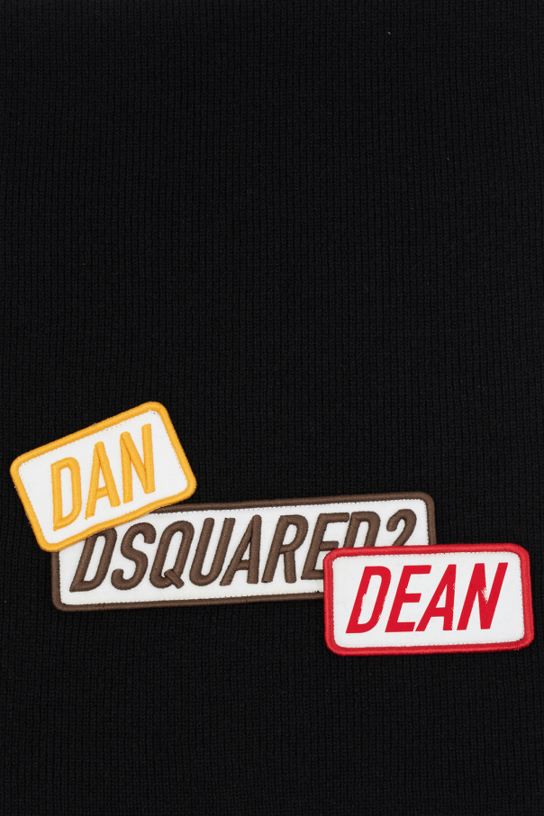 Dsquared2 Logo-appliquéd scarf