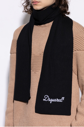 Wollschal mit gesticktem logo od Dsquared2