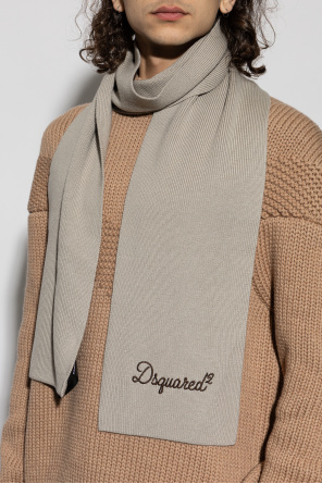Wollschal mit aufgesticktem logo od Dsquared2
