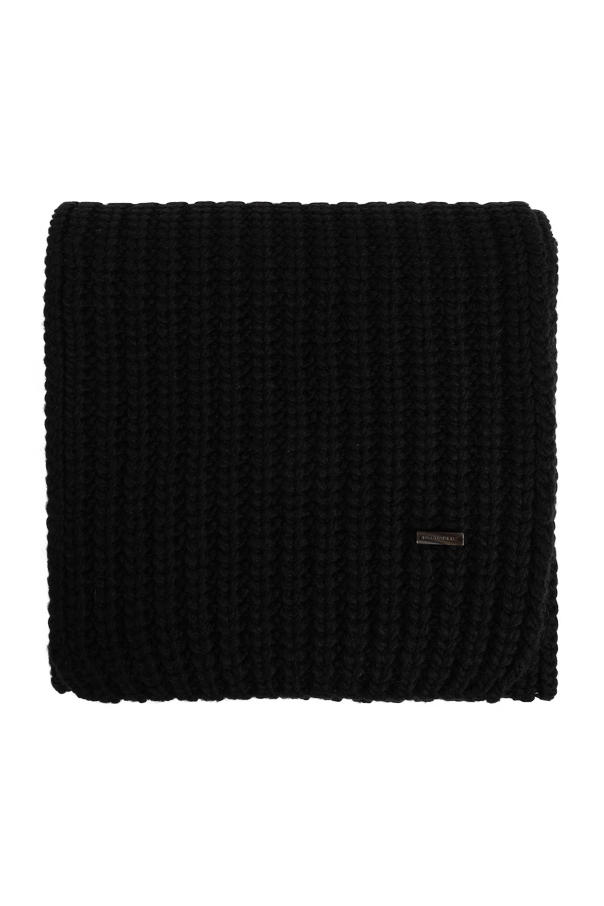Wool scarf with sewn-in logo od Dsquared2