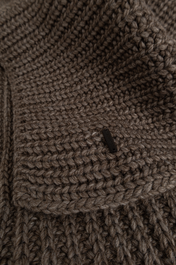 Dsquared2 Wool scarf with sewn-in logo