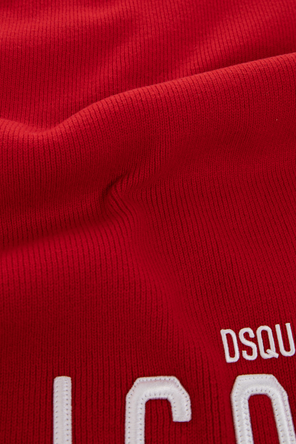 Dsquared2 Wool scarf with logo
