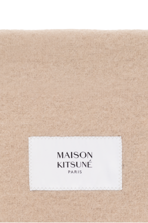 Maison Kitsuné Szal z alpaki z logo
