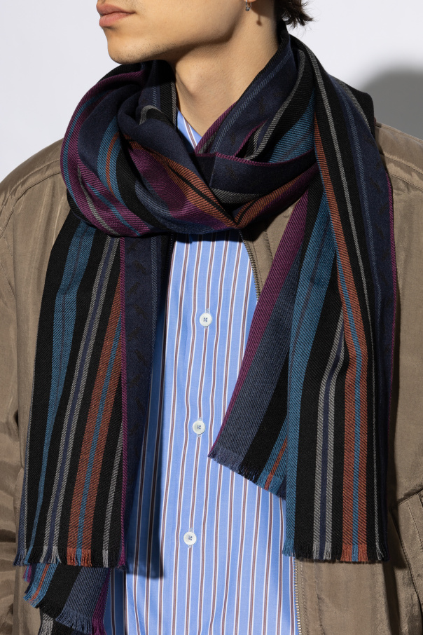 Paul Smith Striped pattern scarf