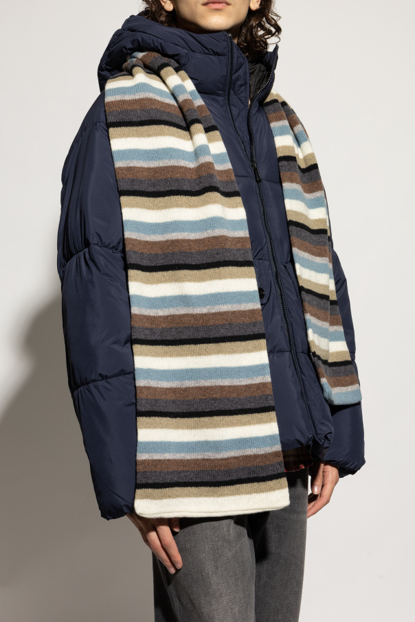 Paul Smith Bufanda de lana con estampado de rayas