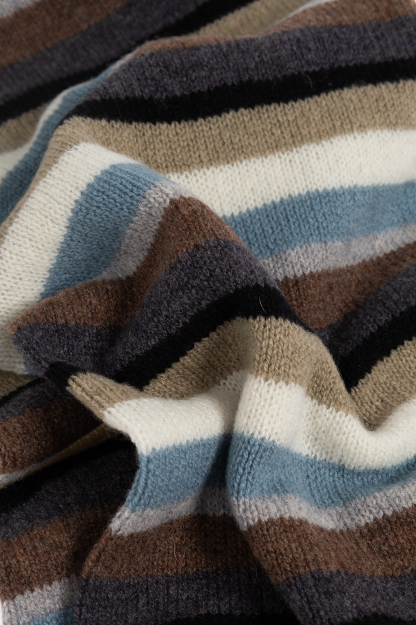 Paul Smith Bufanda de lana con estampado de rayas