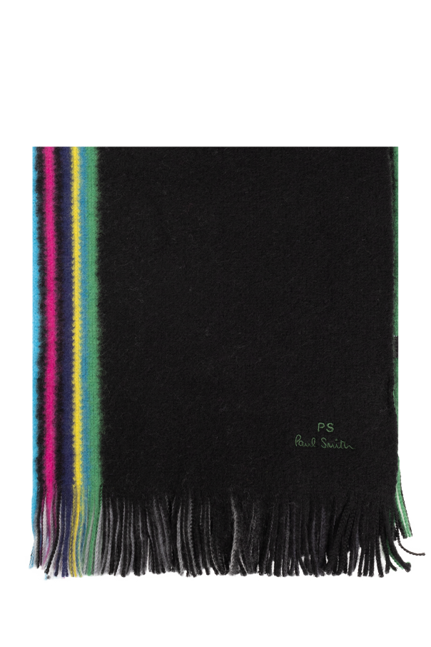 CHRISTIAN DIOR Paisley 138x27cm Burgundy Wool 100% / Silk 100% scarf PRE-  OWNED 