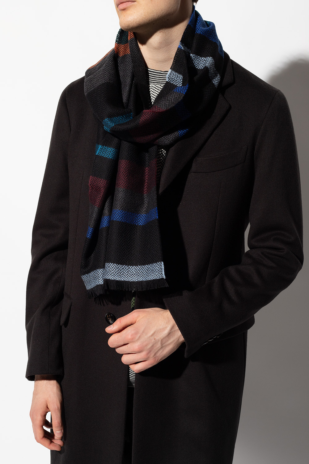 PS Paul Smith Herringbone scarf