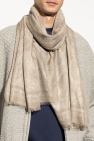 Etro beige Scarf with decorative pattern