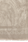 Etro beige Scarf with decorative pattern