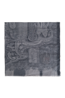 Etro GREY Scarf with decorative pattern