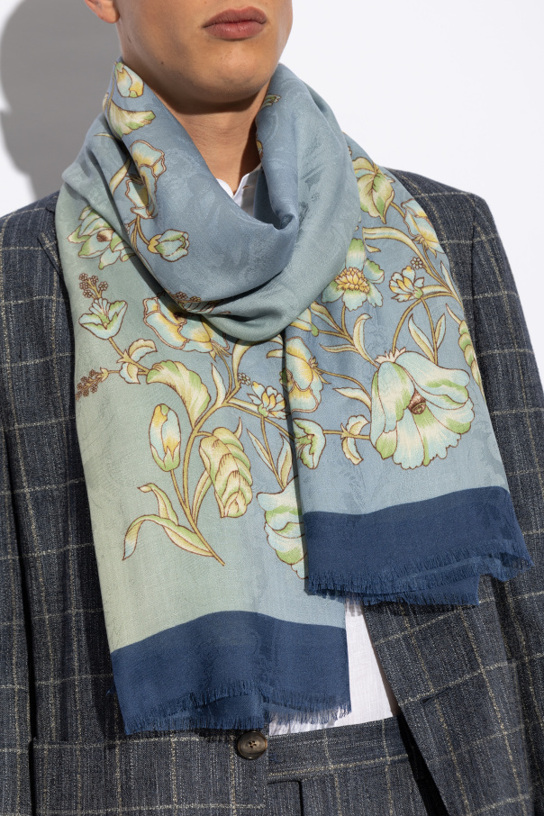 Etro Szal z motywem kwiatowym