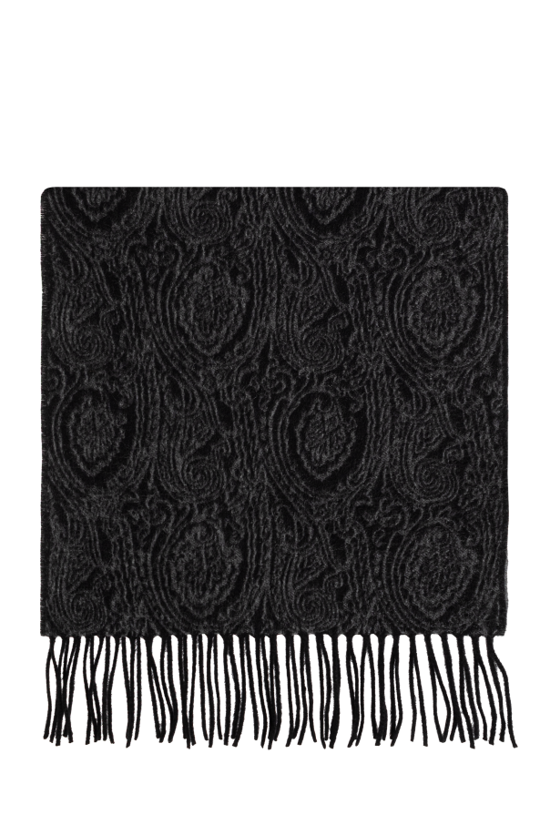 Wool scarf with fringes od Etro