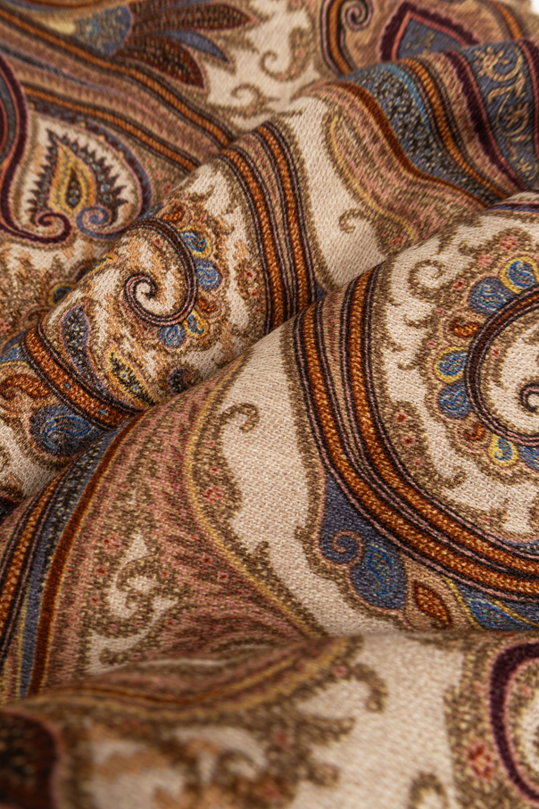 Etro Wool scarf with raw edges