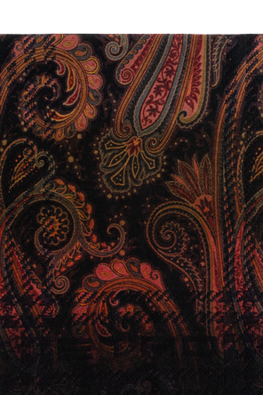 Etro Wool scarf with raw edge