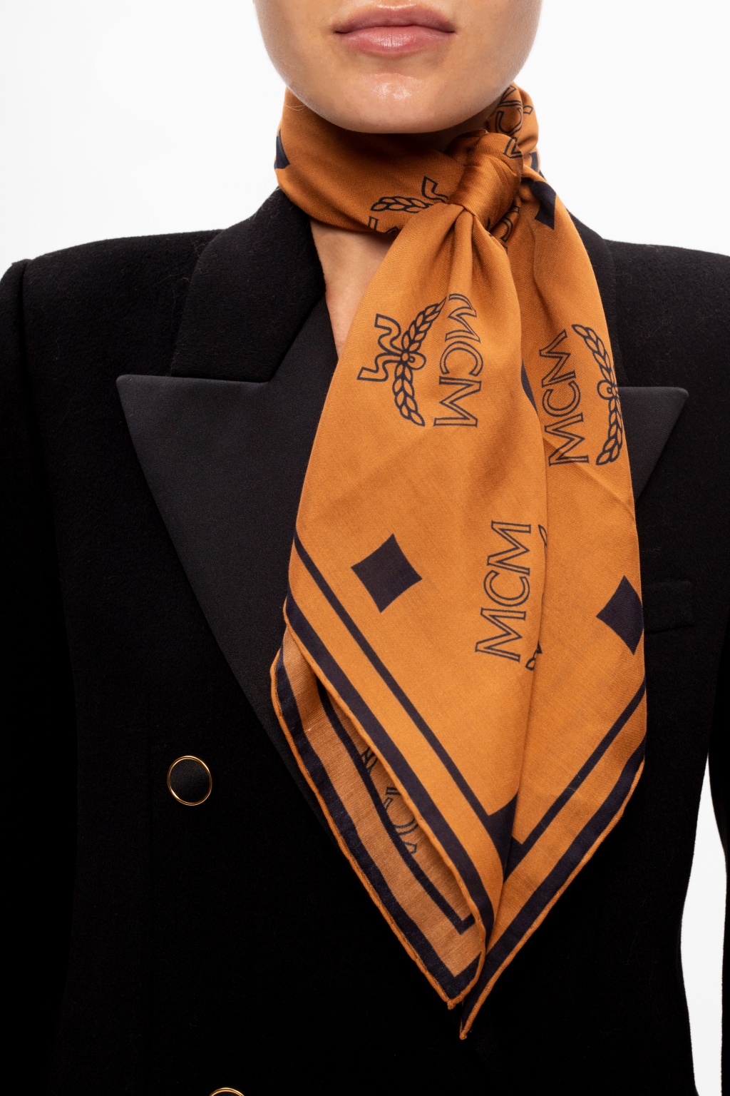 Knotted Monogram wool and silk scarf – 10corsocomo
