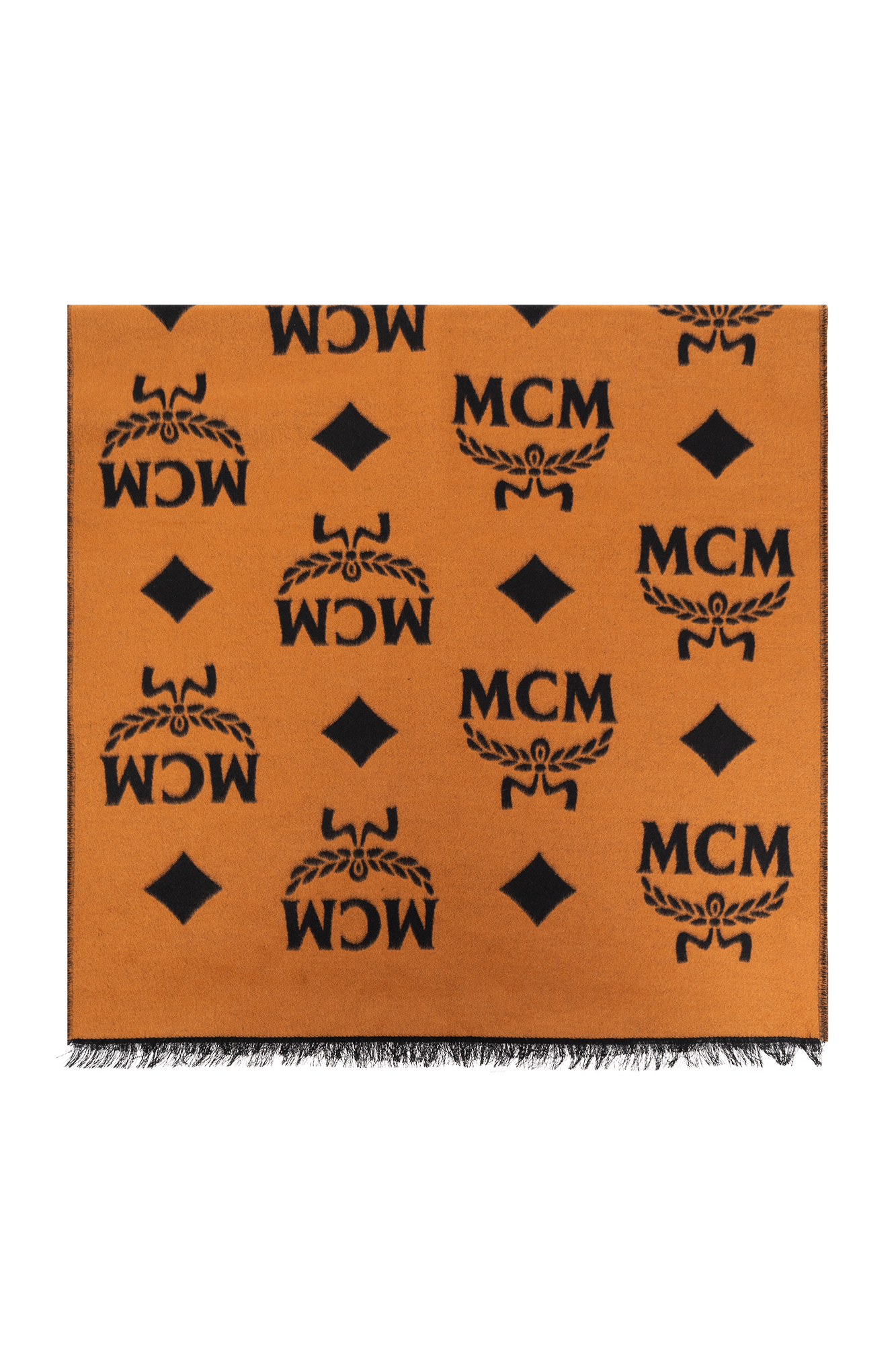 MCM Men's Contrast Monogram Jacquard Stole