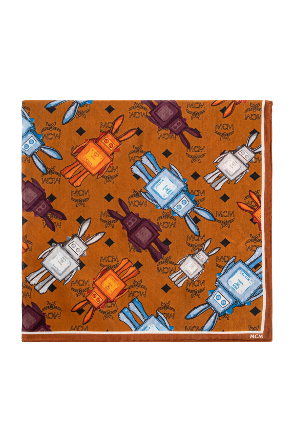 Cotton scarf with print od MCM