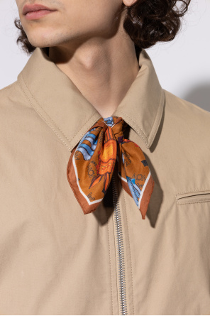 Cotton scarf with print od MCM