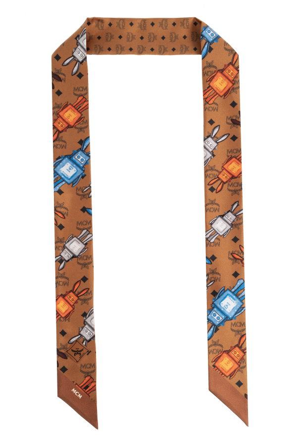 MCM Silk scarf with print